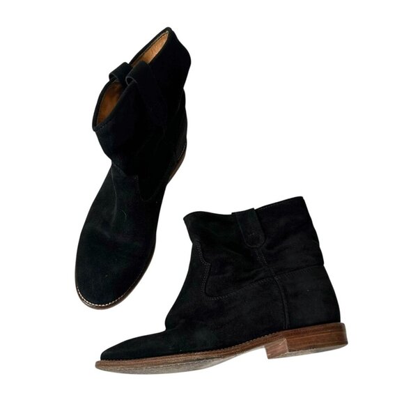 Isabelle Marant Etoile Suede Crisi boots. Size 38 EU, Black - Picture 2 of 11